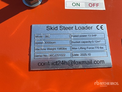 2025 SDLOOL SL36C Mini Compacte Schranklader (Unused)