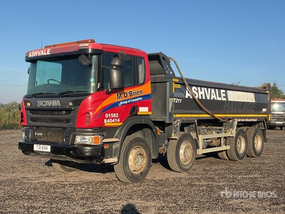 2016 Scania P410 8x4 Twin-Steer شاحنة قلابة /ثلاثة محاور