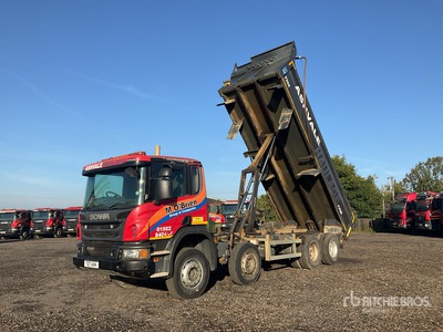 2016 Scania P410 8x4 Twin-Steer شاحنة قلابة /ثلاثة محاور