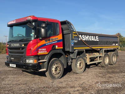 2016 Scania P410 8x4 Twin-Steer شاحنة قلابة /ثلاثة محاور