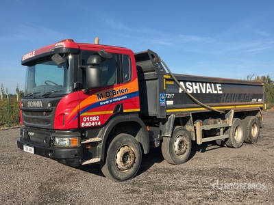 2016 Scania P410 8x4 Twin-Steer شاحنة قلابة /ثلاثة محاور