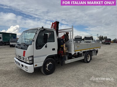 2006 Isuzu NQR 175/75 Autocarro ribaltabile con gru