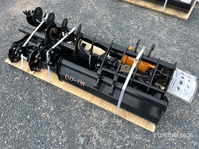 Quantity of (8) GIYI Excavator Attachments Accessoire divers pour excavatrice (Unused)
