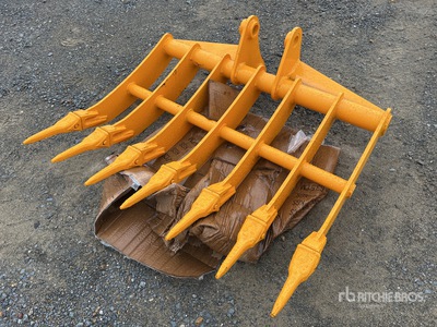 2025 GIYI 1120 mm Excavator Rake - Fits Cat 305 (Unused)