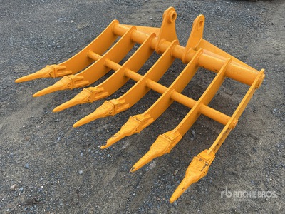 GIYI 1120 mm Excavator Rake - Fits Cat 305 (Unused)