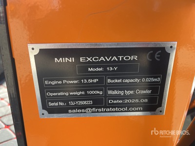 2025 VICSEC VC13CJ-Y Mini escavatore (Unused)