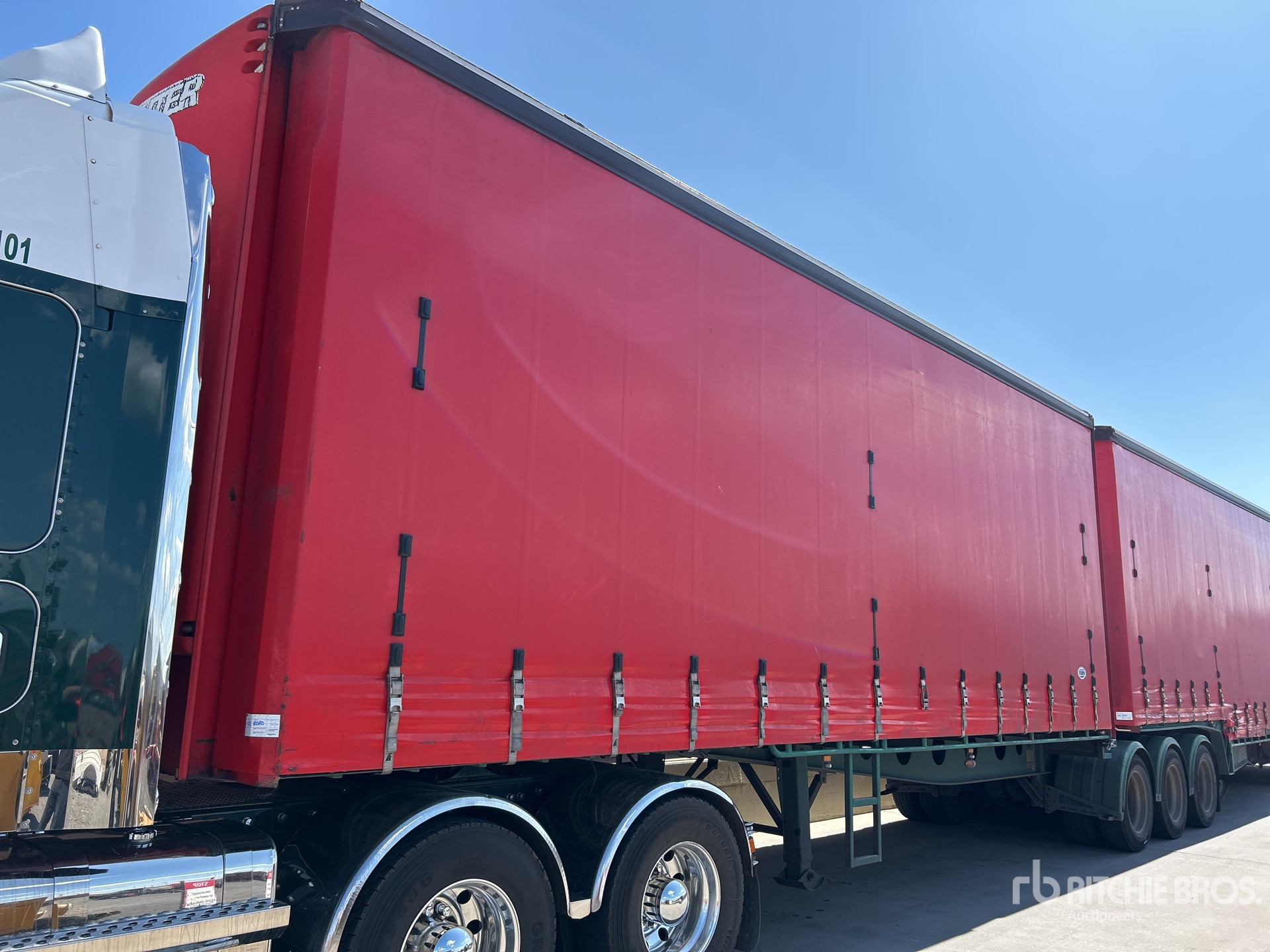 2012 MaxiTrans Tri/A B-Double Lead Curtain Side Trailer