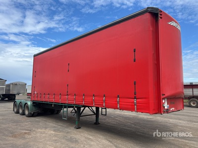 2012 MaxiTrans 8.4 m Tri/A B-Double Lead مقطورة جانبية بستائر