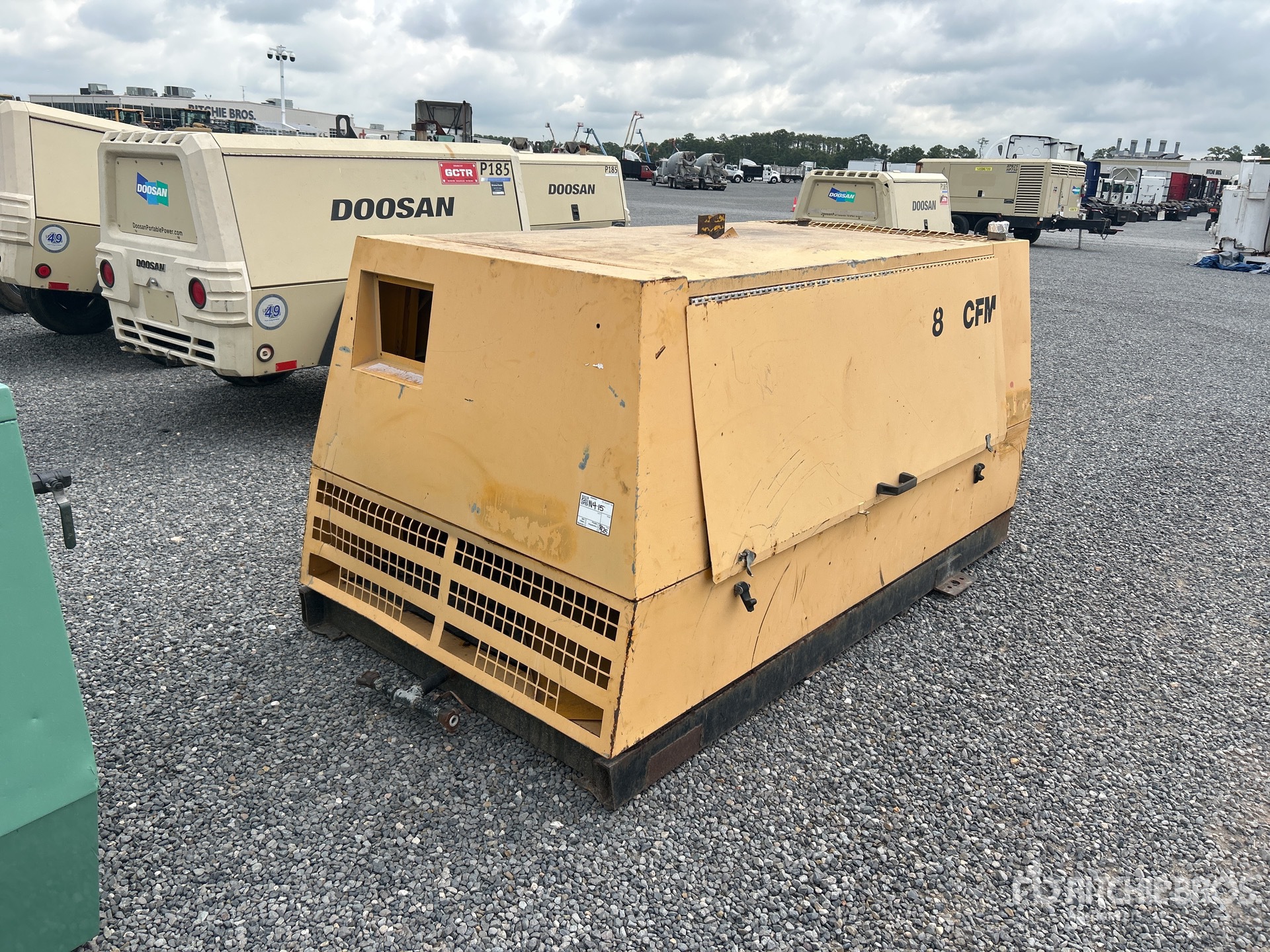 Sullair 185DP0JD Skid-Mounted Air Compressor (Inoperable)