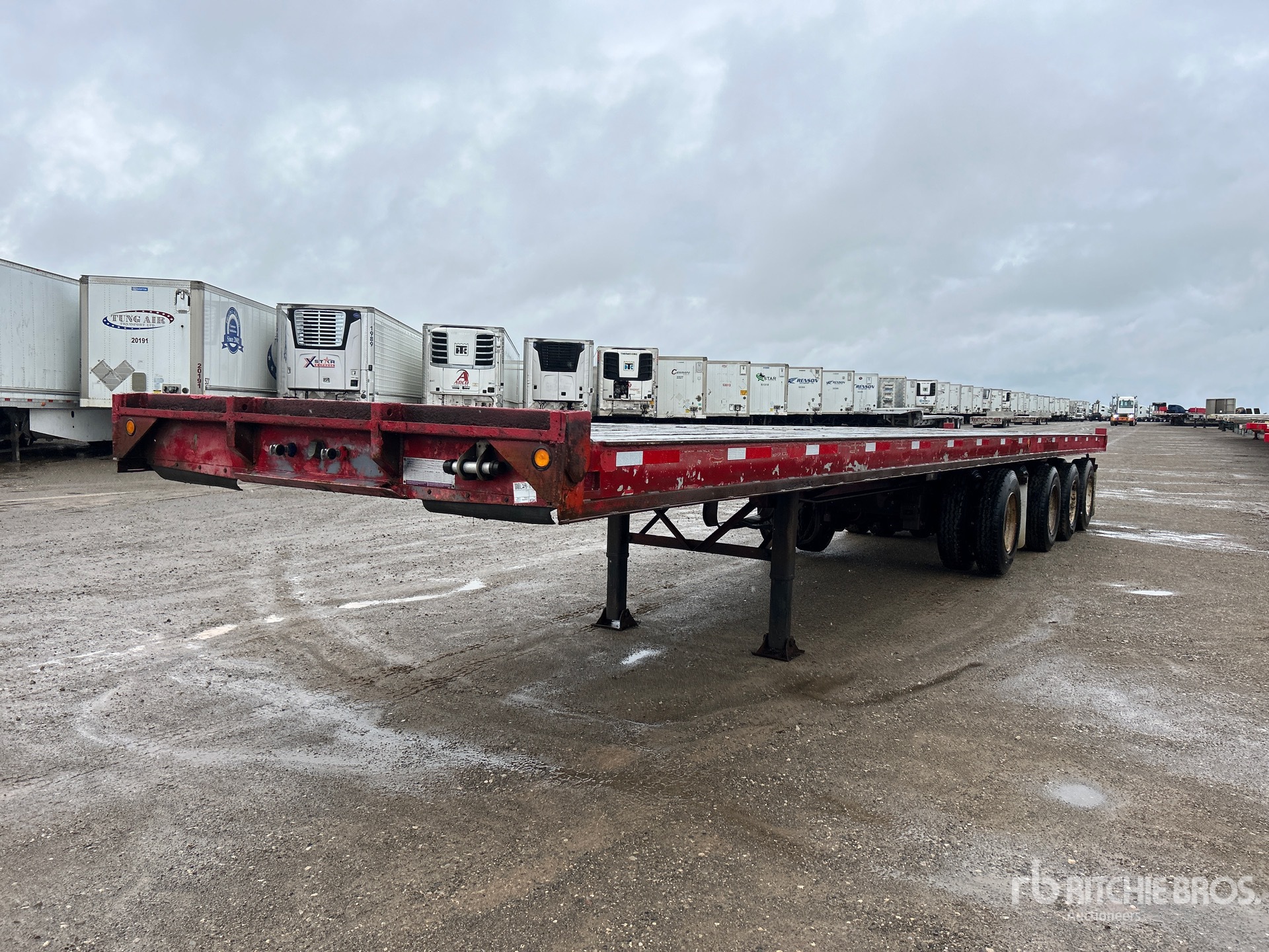 1989 JCTR DOW 48 ft Quad/A مقطورة مسطحة