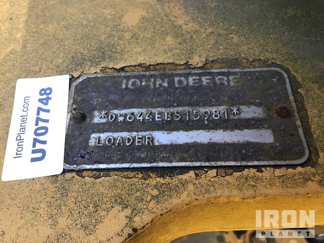 CARGADOR FRONTAL JOHN DEERE 644E