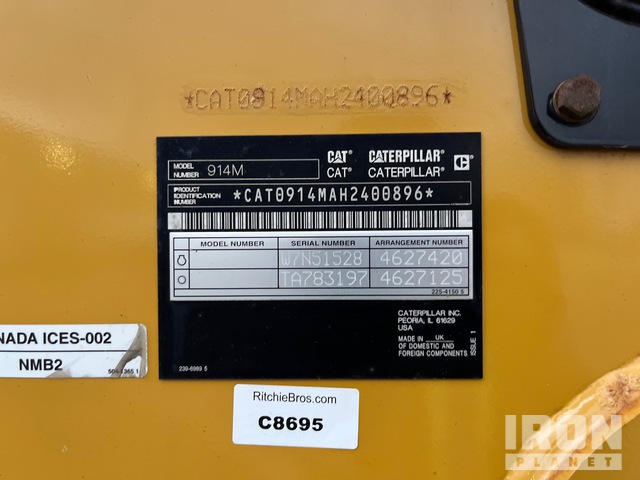 CARGADOR FRONTAL 2019 CATERPILLAR 914M