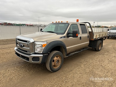 2012 Ford F-450 XLT 4x4 Crew Cab Flatbed Truck