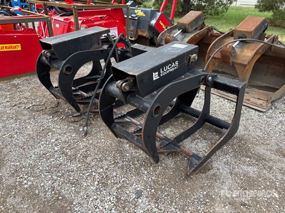 Lucas 6GEU 72 in Q/C Skeleton Wheel Loader Grapple