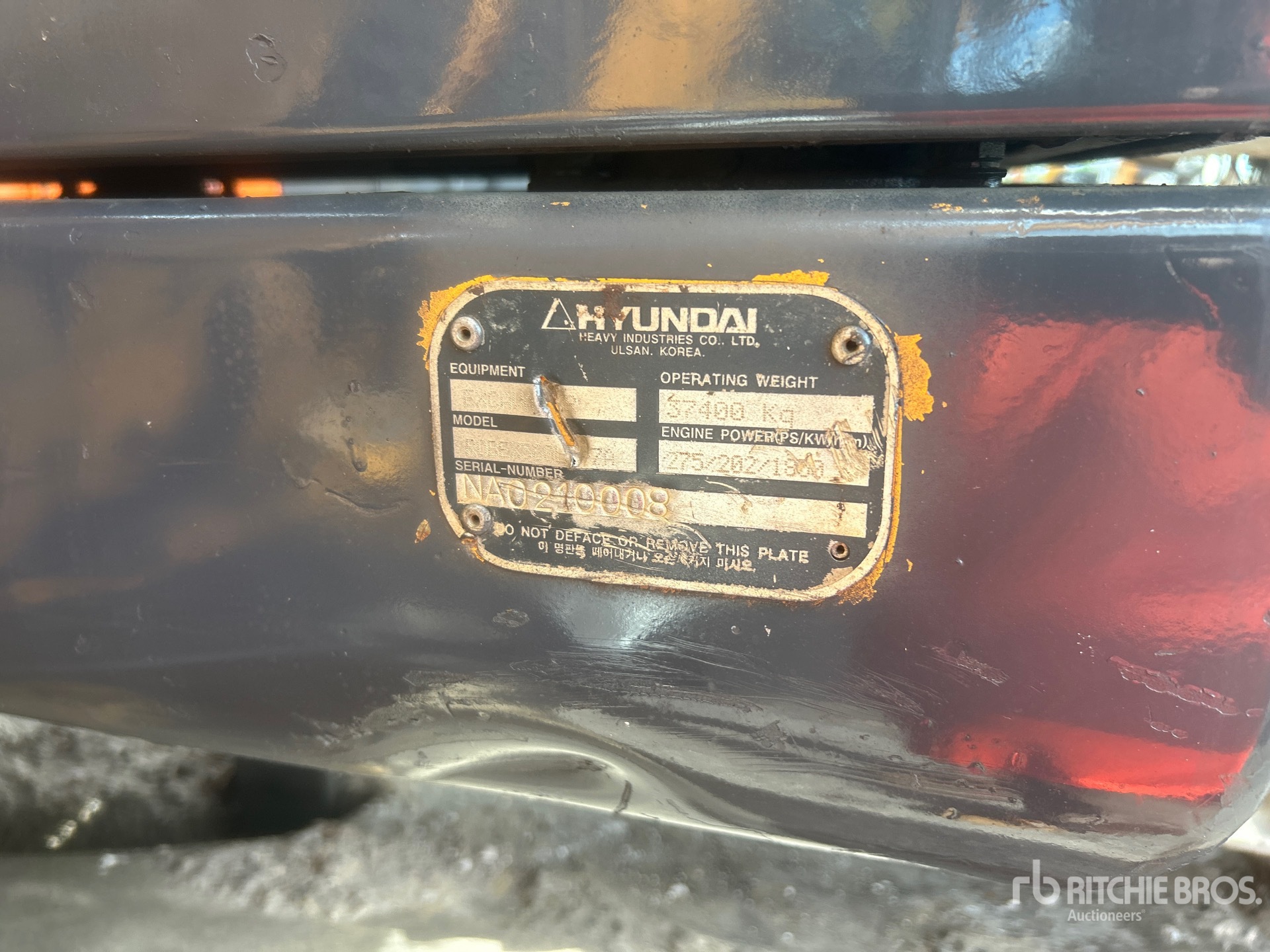 2007 Hyundai Robex 360LC Tracked Excavator