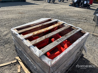 Quantity of (4) Plastic Film Storage - Fits Wrapping Machine (Unused)