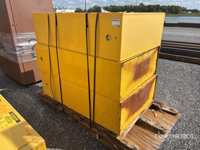 Quantity of (3) Justrite  45 gal Flammable Materials Storage Cabinets