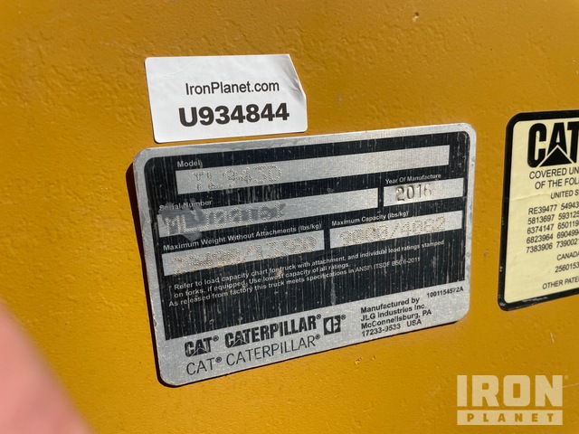 MANIPULADOR 2016 CATERPILLAR