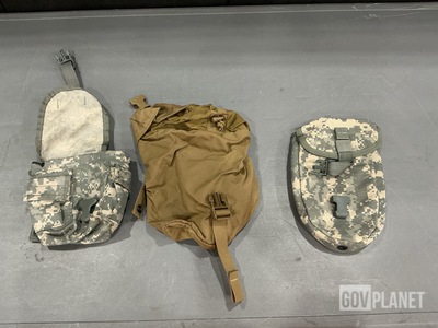 (59) Entrenching Carriers, (29) Canteen Pouches, (23) Canteens & Assorted Items