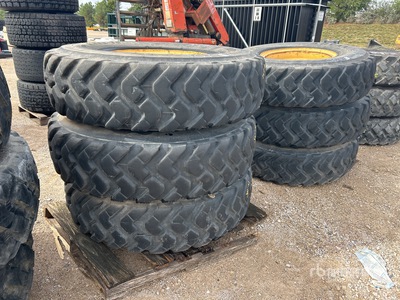 Quantity of (6) 14.00R24 Motor Grader Tyres
