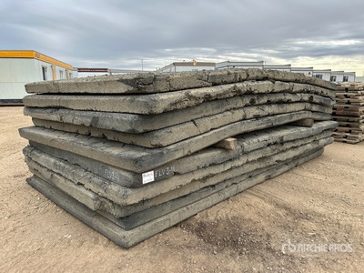 Quantity of (10) 7 ft 6 in x 14 ft Rubber Rig Esteras
