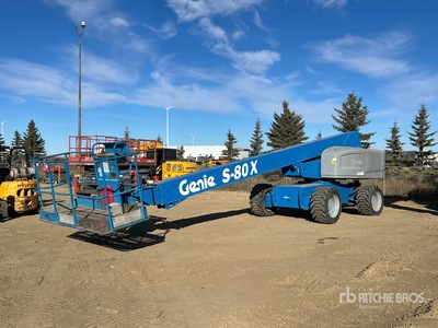 2016 Genie S-80X 4WD Diesel Telescopic Boom Lift