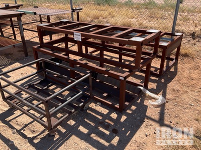 Quantity of (4) Pipe Blind Flange Racks