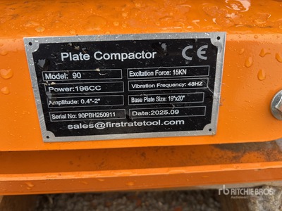 2025 SDLOOL SL90B Plaque vibratoire (Unused)