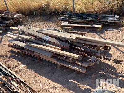Quantity of (3) Pallets of Turnbuckles, Stakes & Forming Boards