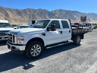 2009 Ford F-350 Lariat 4x4 Crew Cab Flatbed Truck (Inoperable)
