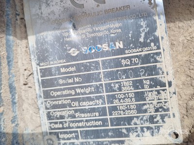 Soosan SQ70 Hydraulic Breaker