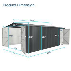 Chery Industrial Metal Garden Shed / Storage Building (Unused)