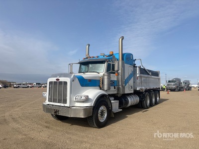 2014 Peterbilt 367 8x6 Sleeper Tri/A Dump Truck