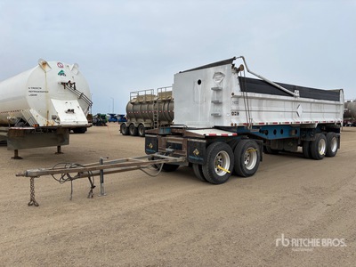 2011 Trojan 26 ft Quad/A Turntable Pup End Dump Trailer