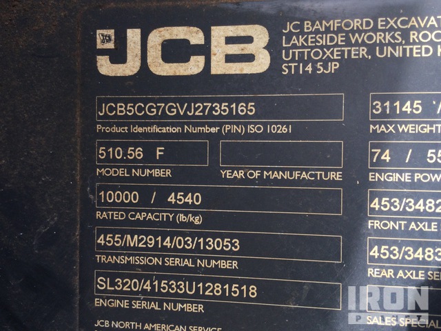MANIPULADOR 2018 JCB