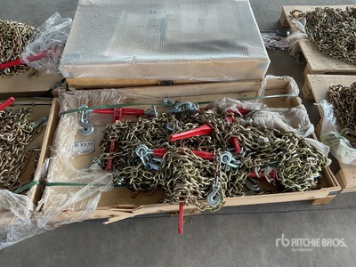 Quantity of (8) 2025 Paladin PLD-RC5400 5400 lb Ratchet Binders & (16) 20 ft Chains ورش و مخازن متنوعة (Unused)