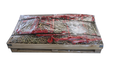 Quantity of (8) 2025 Paladin PLD-RC5400 5400 lb Ratchet Binders & (16) 20 ft Chains (Unused)