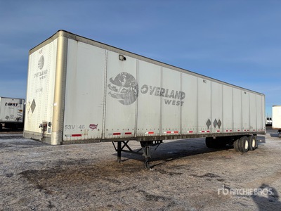 2012 Wabash 53 ft x 102 in T/A Van Trailer