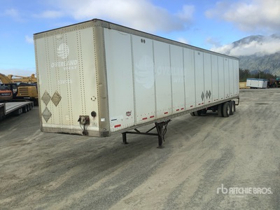 2012 Wabash 53 ft x 102 in T/A Van Trailer