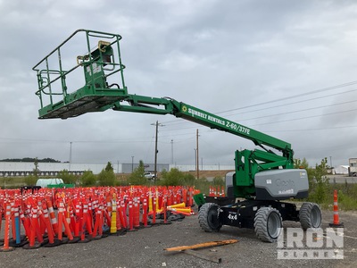 2017 Genie Z-60/37FE 4WD Hybrid Articulating Boom Lift