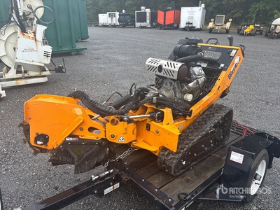 Barreto Walk Behind Stump Grinder w/ Barreto Trailer