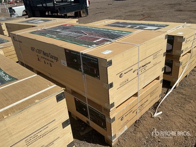 KJ K4525G Double Garage Metal Cobertizo (Unused)
