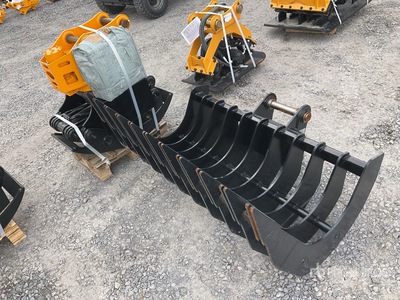 Quantity of (2) 2025 SDCH SDCH-04 Grapa Hidraulica y Escarificador (Sin Usar) / Rake and Varios, accesorio para excavadora - Fits 5 - 8 ton Excavators (Unused)