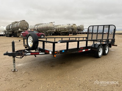 2014 PJ Trailer U8182 18 ft T/A Utility Trailer