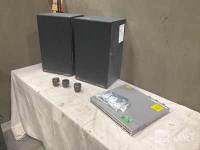 (3) Camera Lenses, (1) Switch Assembly, (1) Pair of Speakers & Assorted Items
