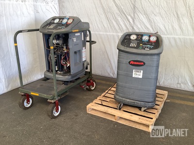 (2) Robinair Cooltech Refrigerant Recovery, Recycling & Recharging Stations