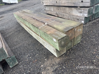 Quantity of (6) 12 in x 12 in x 16 ft Pressure Treated Timmerhout