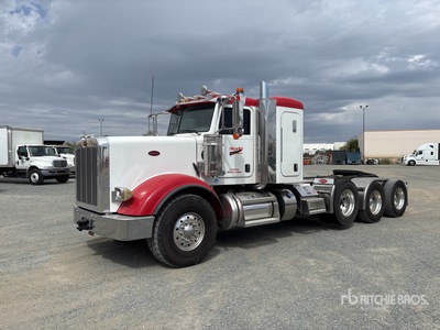 2023 Peterbilt 367 8x4 Heavy Haul Tri/A Sleeper Truck Tractor