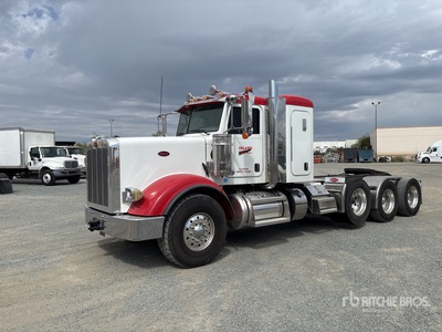 2023 Peterbilt 367 8x4 Heavy Haul Tri/A Sleeper Truck Tractor