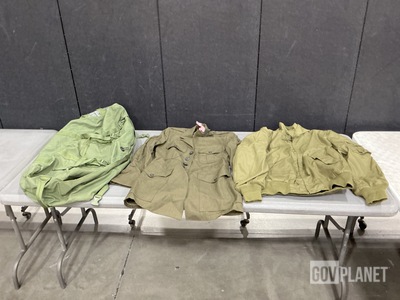 (2) Men’s Coats, (23) Duffel Bags, (6) Men’s Shirts & Assorted Items